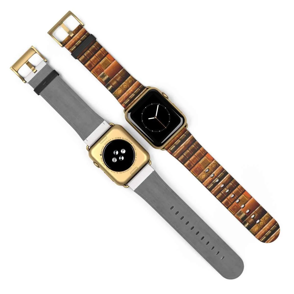 Vintage Book Spines Pattern Design Band for Apple Watch