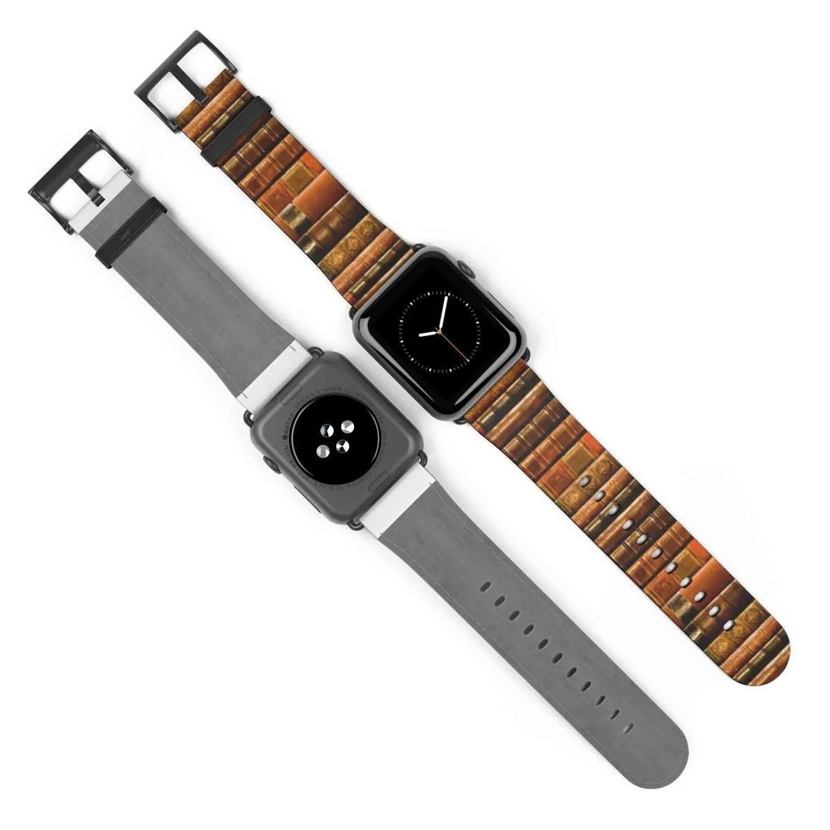 Vintage Book Spines Pattern Design Band for Apple Watch