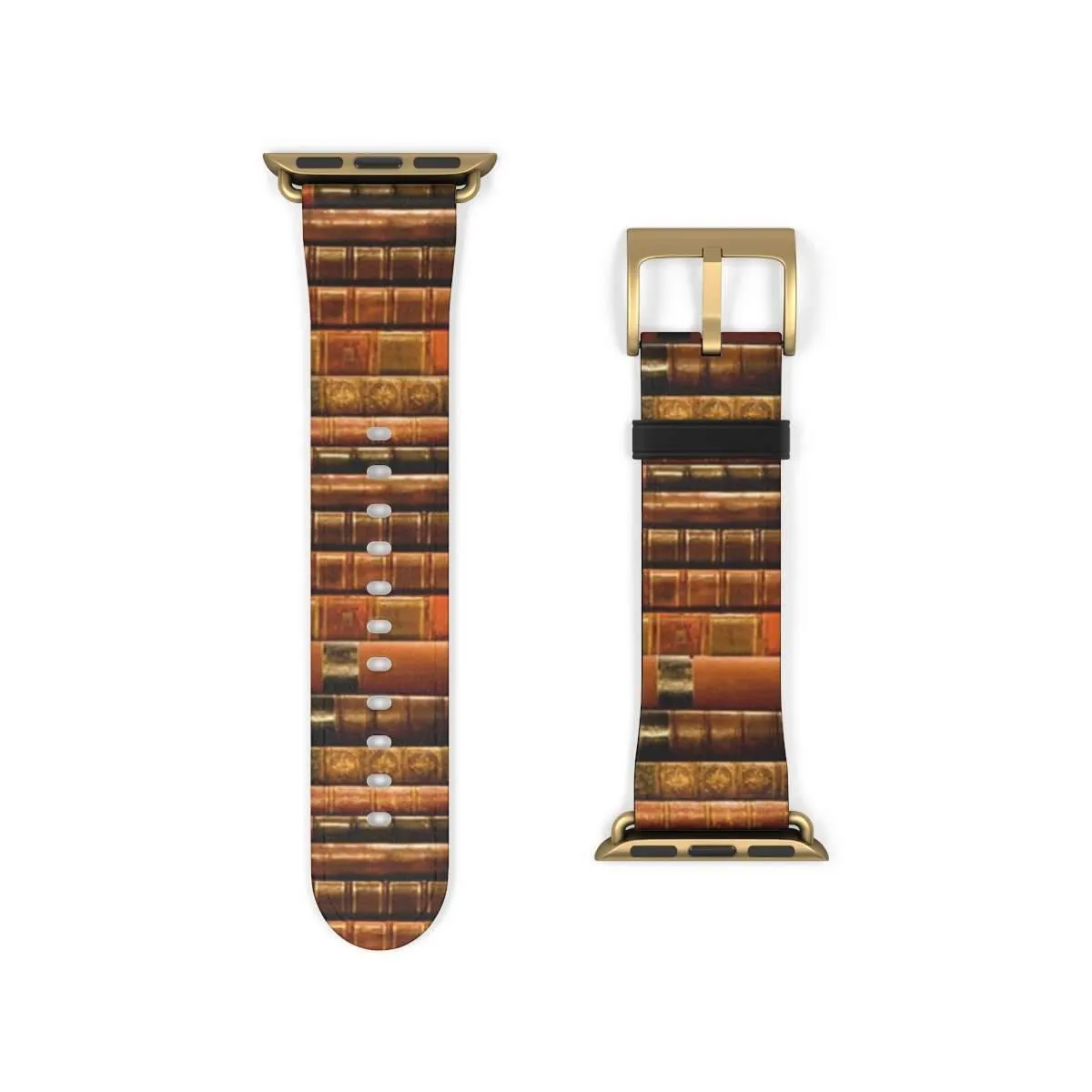 Vintage Book Spines Pattern Design Band for Apple Watch