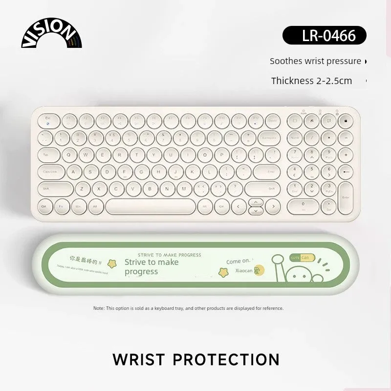 Vision Fun Text Wrister Protective Mouse Pad Female Male Wrist Pad Office Laptop Keyboard Support