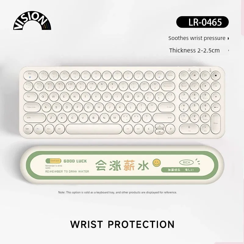 Vision Fun Text Wrister Protective Mouse Pad Female Male Wrist Pad Office Laptop Keyboard Support