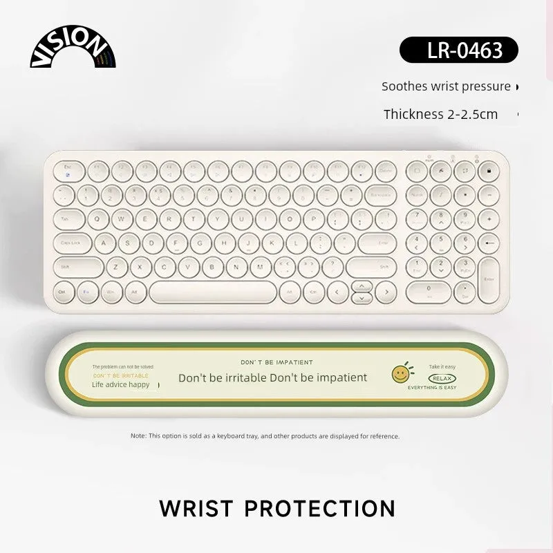 Vision Fun Text Wrister Protective Mouse Pad Female Male Wrist Pad Office Laptop Keyboard Support