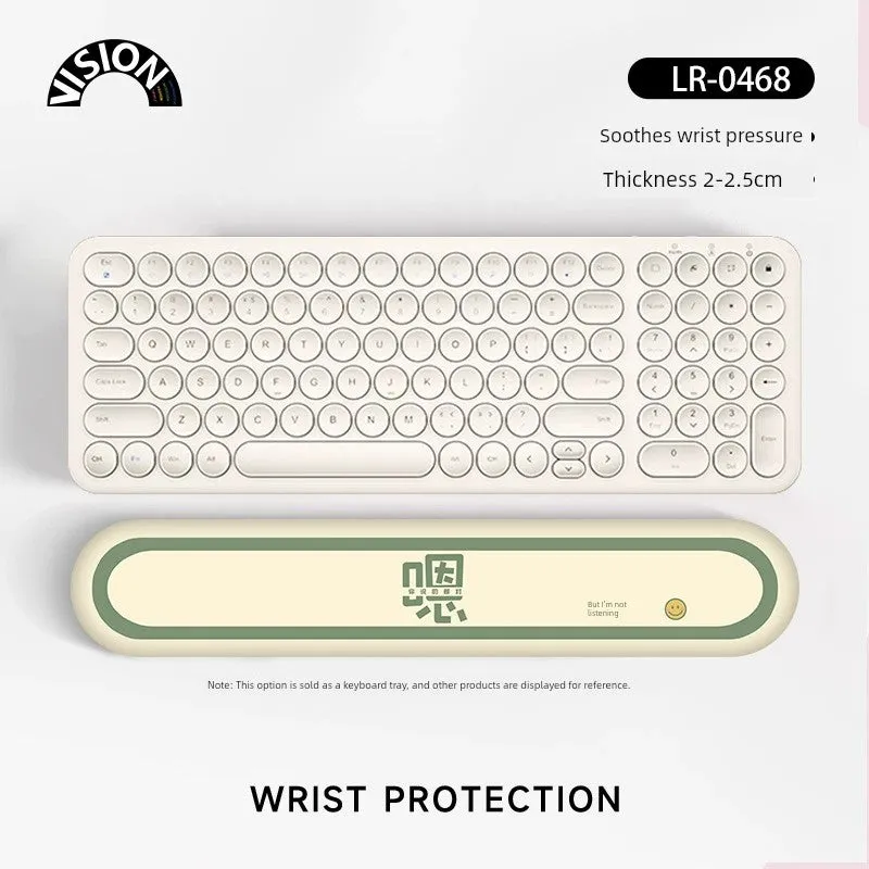 Vision Fun Text Wrister Protective Mouse Pad Female Male Wrist Pad Office Laptop Keyboard Support