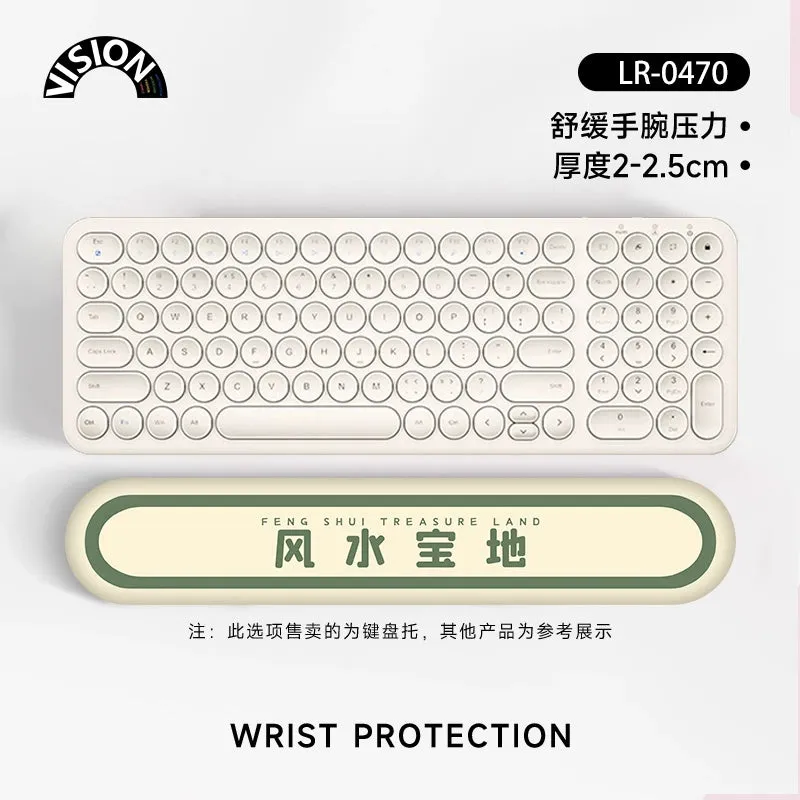 Vision Fun Text Wrister Protective Mouse Pad Female Male Wrist Pad Office Laptop Keyboard Support