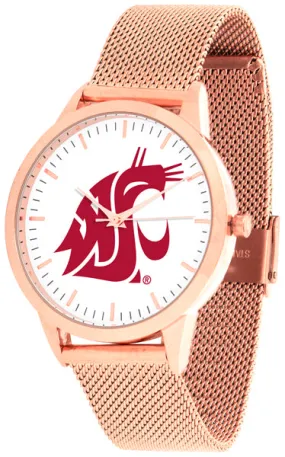 Washington State Statement Mesh Band Unisex Watch - Rose