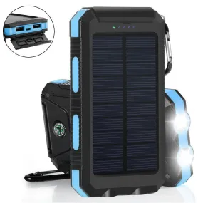 Waterproof Solar Power Bank 20000 mAh Dual USB