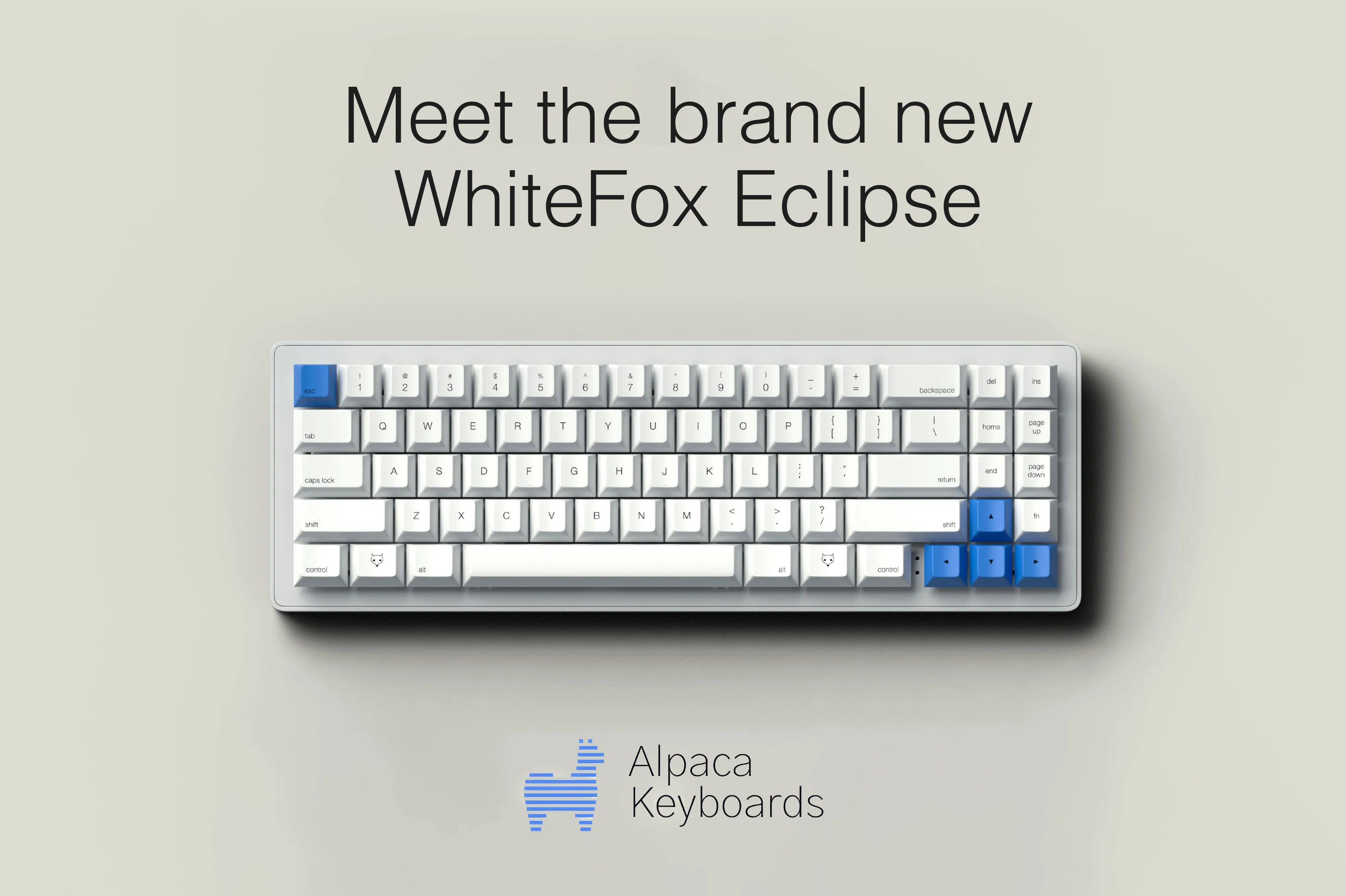 WhiteFox Eclipse Mechanical Keyboard - Aluminum Low Profile