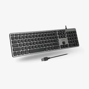 Wired Backlit Keyboard For Mac (Space Gray)