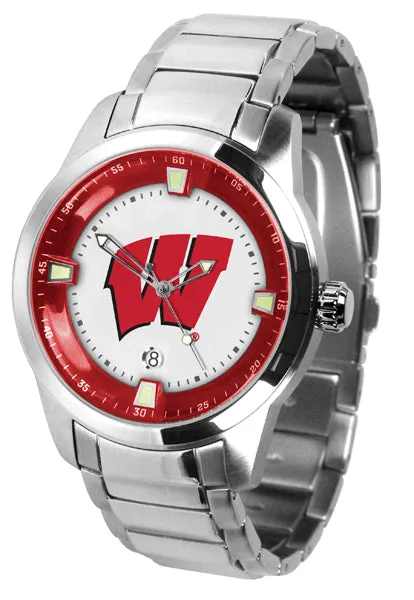 Wisconsin Badgers Titan Steel Men’s Watch