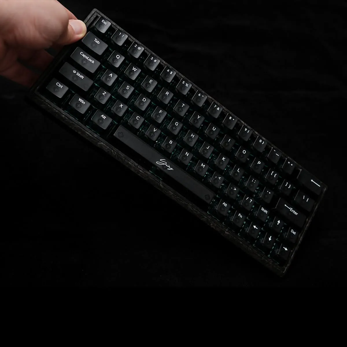 YING63 Forged Carbon Fiber Keyboard